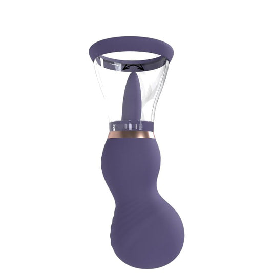 Pompă electrică PUMPED Sensual Vulva & Breast Pump, pentru stimularea zonelor erogene feminine, culoare mov