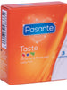 Prezervative Pasante - Flavors, colorate si aromate, menta, capsuni si afine marimea 53 mm, 1 x 3 buc