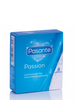 Prezervative Pasante - Passion, cu striatii si nervuri, 52 mm, 3 buc