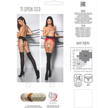 Dresuri fără Crotch, Passion G-String TIOPEN003, negru și roșu, mărime S/M