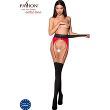 Dresuri fără Crotch, Passion G-String TIOPEN003, negru și roșu, mărime S/M