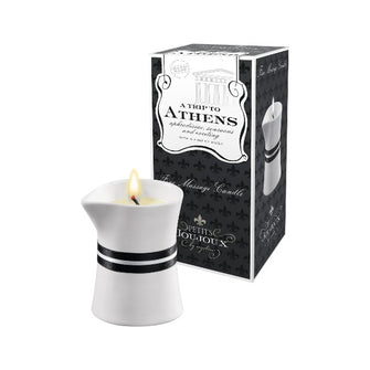 Lumanare pentru masaj Petits Joujoux - Athens, cu aroma de mosc si patchouli, 120 gr