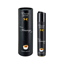 Ulei de masaj Plaisir Secret Creme Brulee, aromă cremă de zahăr ars, vegan, 59 ml