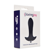 Plug Anal cu vibrații LOVING JOY Paragon, 7 funcții de vibrație, lungime inserabilă 8 cm, diametru 3.5 cm, culoare negru