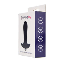 Plug Anal cu vibrații LOVING JOY Paragon, 7 funcții de vibrație, lungime inserabilă 8 cm, diametru 3.5 cm, culoare negru