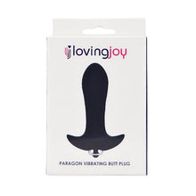 Plug Anal cu vibrații LOVING JOY Paragon, 7 funcții de vibrație, lungime inserabilă 8 cm, diametru 3.5 cm, culoare negru