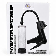 Pompa manuala BSeries - Man AirGun, cu display digital, pentru marirea penisului si imbunatatirea performantelor sexuale, culoare transparenta