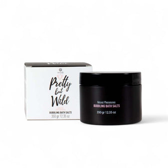 Sare de baie și scrub SECRET PLAY Pretty But Wild, cu feromoni naturali, efect spumant, 350 gr, culoare roz