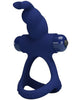 Inel pentru penis PrettyLove Rabbit - Powerful Ring, pentru imbunatatirea performantelor sexuale si stimularea clitorisului, din silicon, albastru
