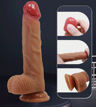 Dildo realistic PRETTY LOVE Lisle, cu testicule și ventuză, material moale și flexibil, lungime inserabilă 15 cm, diametru 4.2 cm, culoare naturală