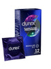 Prezervative Durex Pleasure Prolonged, regular fit, efect de intarziere ejaculare, 56 mm, 1 cutie x 12 buc