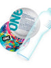 Prezervative ONE Pleasure Plus, din latex Sensatex, lubrifiate, rezistente, cu vârf larg și texturat, diametru 53 mm, 12 buc