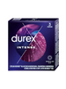 Prezervative cu striații DUREX Intense, cu efect de stimulare clitoridiană și intensificare orgasm feminin, 56 mm, 1 cutie x 3 buc