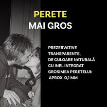 Prezervative BILLY BOY Feel Safe, din latex natural și gros, lubrifiate și rezistente, 56 mm, culoare transparent, 6 buc