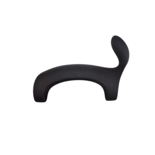 Manșon REV RINGS Penis Enhancement Sleeve, pentru îngroșarea penisului, cu capăt pentru stimularea clitorisului, negru
