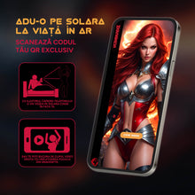 Masturbator inovator MASTURS Solara Fire Sorceress, funcție de realitate augmentată (AR), 9 funcții de sucțiune și presiune, funcție de încălzire, roșu