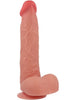 Dildo ROCK ARMY Liquid Silicone Raptor, bază cu ventuză pentru fixare, din silicon hipoalergenic, lungime 24 cm, culoarea pielii