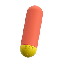 Vibrator bullet ROMP RIOT, pentru stimularea clitorisului, 10 funcții de vibrație, rezistent la apă IPX5, portocaliu cu galben