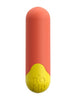Vibrator bullet ROMP RIOT, pentru stimularea clitorisului, 10 funcții de vibrație, rezistent la apă IPX5, portocaliu cu galben
