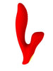 Vibrator rabbit ROUGE VELVET Essentia, pentru clitoris și punctul G, cu funcție de tapping, 10 funcții de vibrații ultra-puternice, roșu