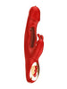 Vibrator rabbit ROUGE VELVET Ombra, cu funcții de simulare sex oral și tapping, 10 funcții de vibrații ultra-puternice, roșu