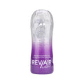 Masturbator manual REVAIR Light Reusable Masturbation Cup, cu 3 tipuri de texturi, material TPE, 16.5 cm, mov