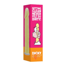 Săpun în formă de penis S-LINE Dicky Soap, bază cu ventuză, perfect ca un cadou sexy și amuzant, galben