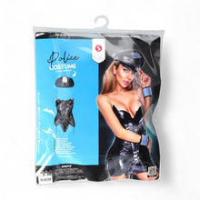 Costum sexy polițistă S-LINE BY SHOTS Police Costume, pentru roleplay, cu body și pălărie, mărime S/M, culoare negru
