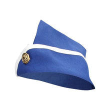 Lenjerie erotică 4 piese S-LINE Stewardess Costume, costum sexy stewardesă pentru roleplay, albastru și alb, mărime S/M