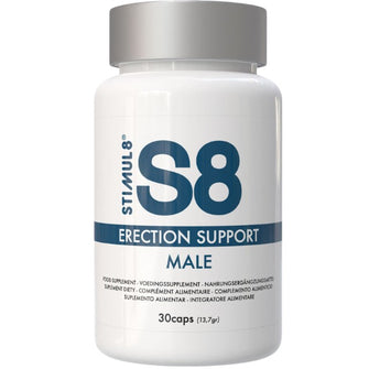 Capsule S8 Erection Support, pentru erecții puternice, energie și performanțe sexuale îmbunătățite, 30 buc