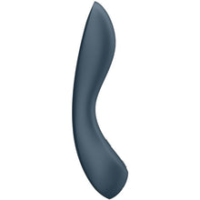 Vibrator SATISFYER G-Spot Wave 4, design curbat pentru stimularea punctului G, 12 funcții de vibrație cu unde spiralate, gri