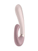 Vibrator rabbit SATISFYER Heat Wave Vibrator, cu stimulare dublă, funcție de încălzire, control prin aplicație, roz