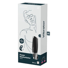 Masturbator automat SATISFYER Power Masturbator, control prin aplicație, rezistent la apă IPX7, negru