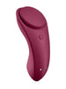 Vibrator pentru chilot SATISFYER Sexy Secret, cu control prin aplicație, cu vibrații personalizate, rezistent la apă IPX7, mov