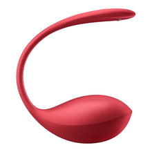 Vibrator pentru cupluri SATISFYER Shiny Petal, control prin aplicație și telecomandă, vibrații personalizate, roșu