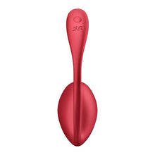 Vibrator pentru cupluri SATISFYER Shiny Petal, control prin aplicație și telecomandă, vibrații personalizate, roșu