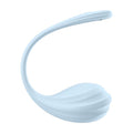 Vibrator pentru cupluri SATISFYER Smooth Petal, control prin aplicație, vibrații personalizate, rezistent la apă IPX7, albastru