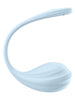 Vibrator pentru cupluri SATISFYER Smooth Petal, control prin aplicație, vibrații personalizate, rezistent la apă IPX7, albastru
