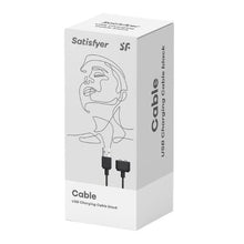 Accesoriu SATISFYER, cablu magnetic de încărcare, cu mufă USB, culoare negru