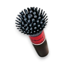 Aparat de masaj SCREAMING O Makeup Brush Vibe, în formă de pensulă, pentru clitoris și zone erogene, 4 viteze, negru cu roșu