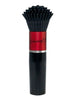 Aparat de masaj SCREAMING O Makeup Brush Vibe, în formă de pensulă, pentru clitoris și zone erogene, 4 viteze, negru cu roșu