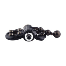 Inel vibrator pentru penis SCREAMING O Man Spark, cu inel pentru testicule, vibrator bullet și bile metalice, negru