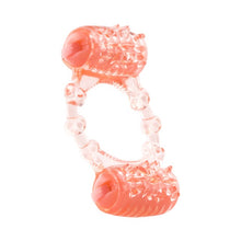Inel vibrator pentru penis SCREAMING O Two-O, pentru erecție puternică, stimulare clitoris și testicule, portocaliu
