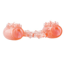 Inel vibrator pentru penis SCREAMING O Two-O, pentru erecție puternică, stimulare clitoris și testicule, portocaliu