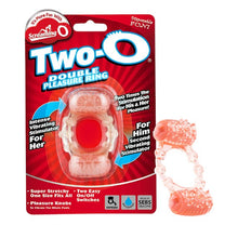 Inel vibrator pentru penis SCREAMING O Two-O, pentru erecție puternică, stimulare clitoris și testicule, portocaliu