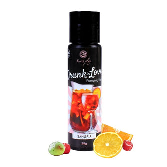 Balsam intim comestibil SECRET PLAY Drunk in Love - Sangria, pentru corp și zone erogene, cu aromă de sangria, 58 gr