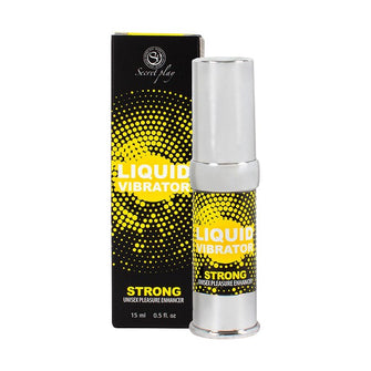 Gel intim SECRET PLAY Liquid Vibrator Strong, unisex, efect de furnicături pentru plăcere intensificată, 15 ml