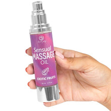Ulei de masaj SECRETPLAY Sensual Massage Oil - Exotic Fruits, cu efect hidratant, aromă de fructe exotice, 50 ml