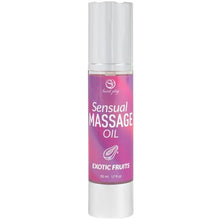 Ulei de masaj SECRETPLAY Sensual Massage Oil - Exotic Fruits, cu efect hidratant, aromă de fructe exotice, 50 ml