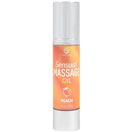 Ulei de masaj SECRETPLAY Sensual Massage Oil - Peach, cu efect hidratant, aromă de piersică, 50 ml
